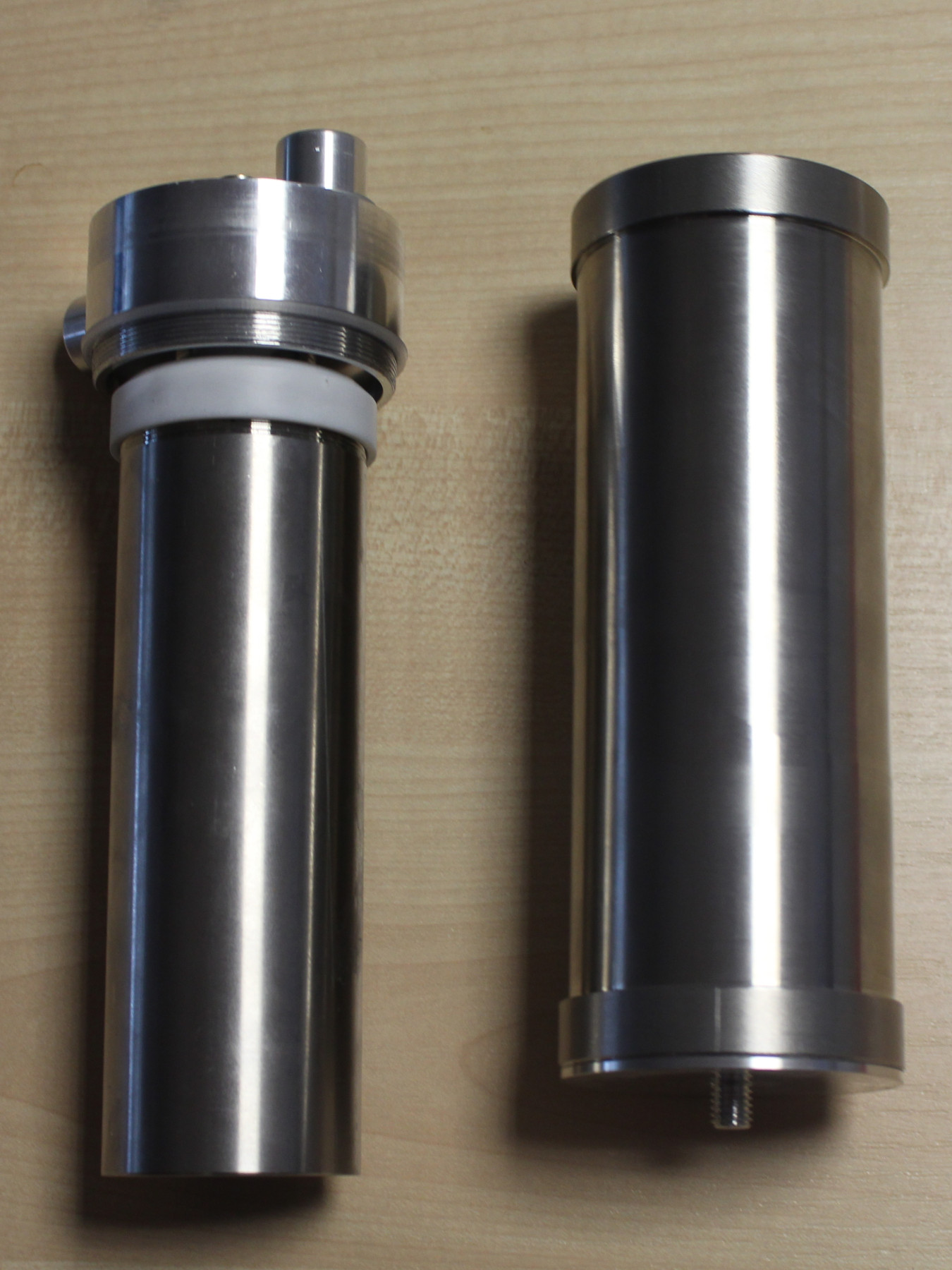 Sheath air filter taken apart